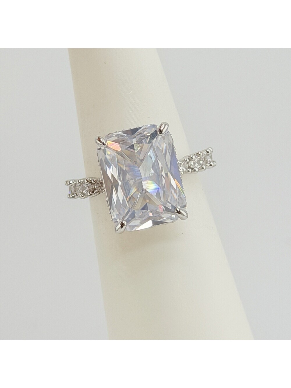 Bomb Party Ring April Birthday 2025 "The Diana Ring" Size 9 RG58966 Rhodium